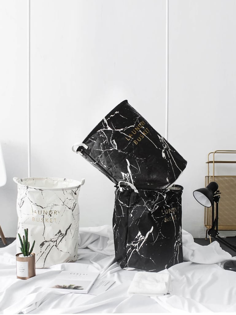 Marble Pattern Storage Basket