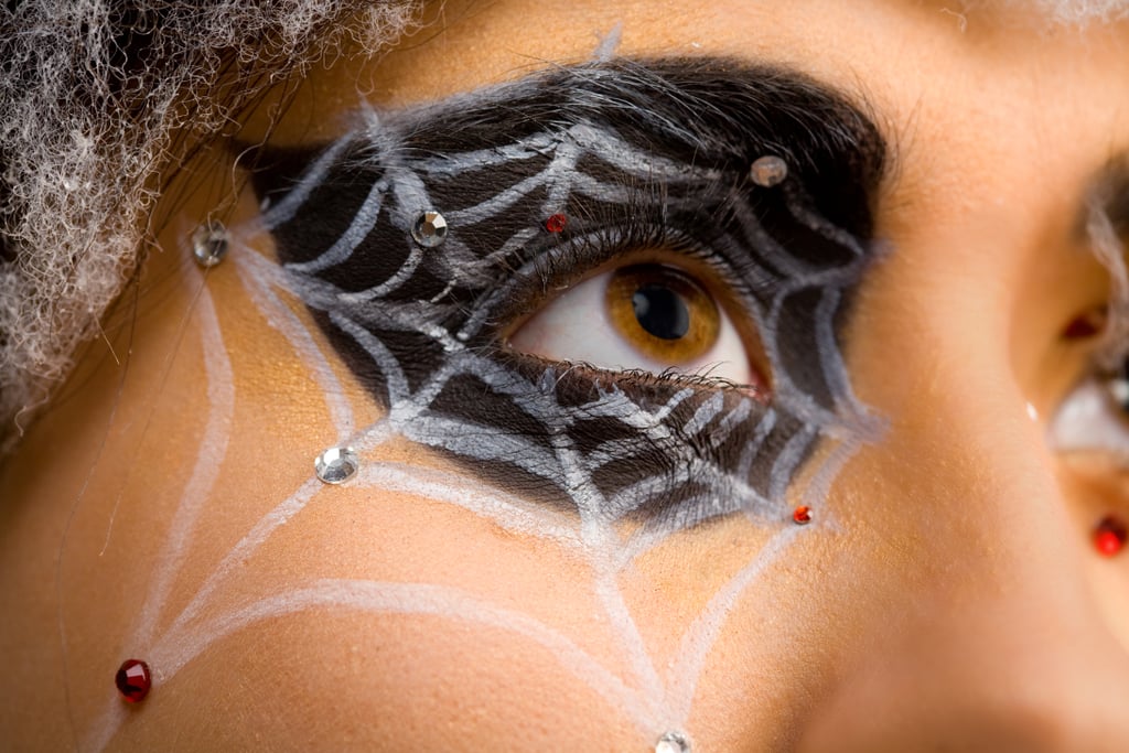 22蜘蛛网为万圣节化妆的想法