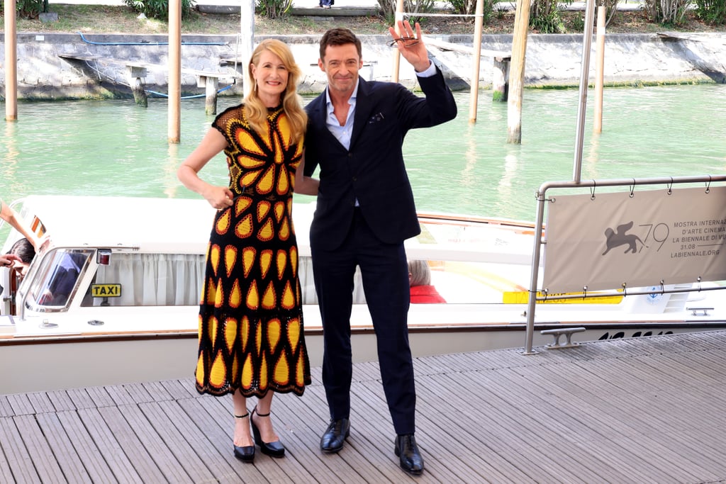 Laura Dern and Hugh Jackman at the 2022 Venice Film Festival