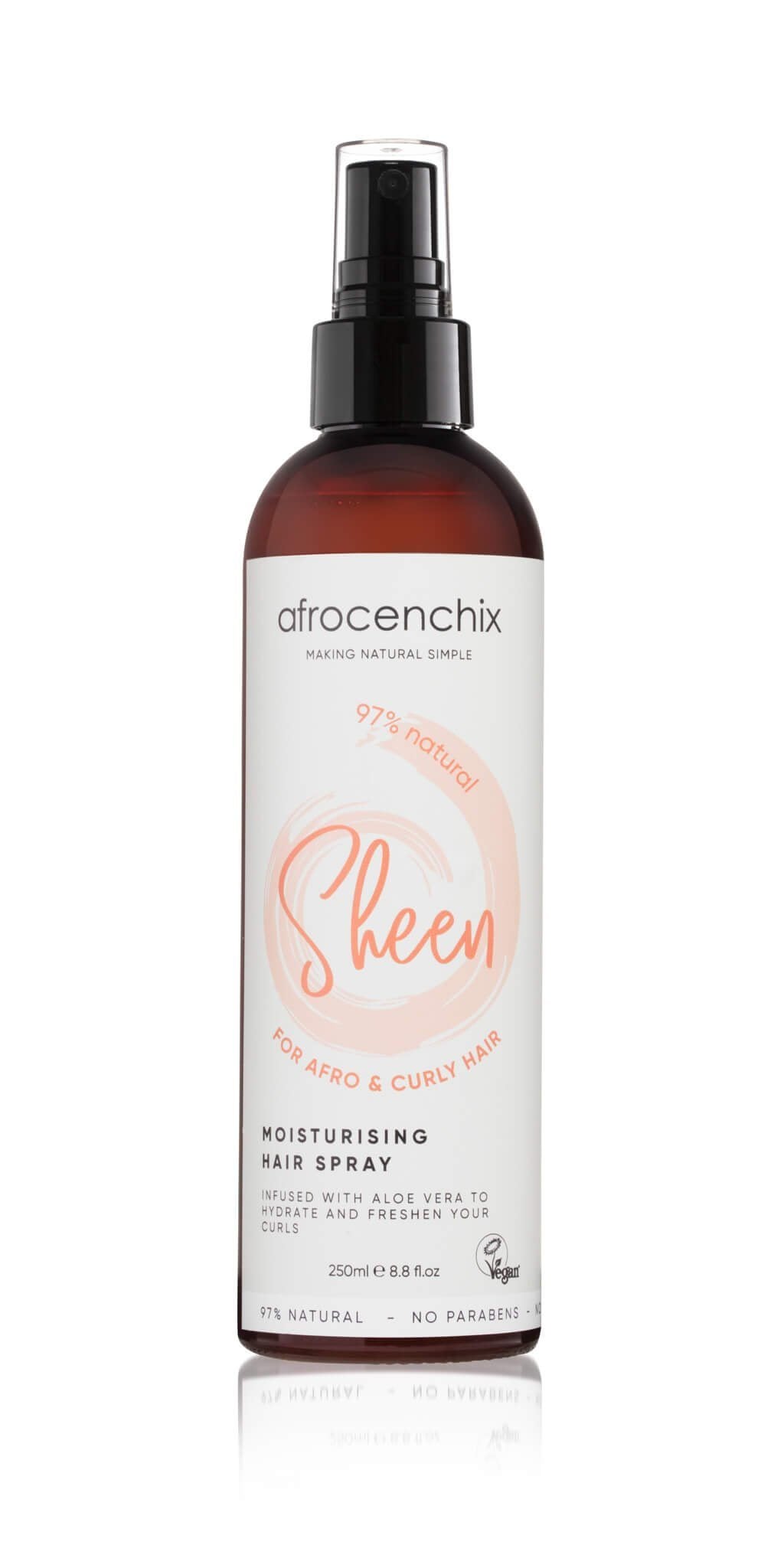 Afrocenchix Sheen Moisturising Hair Spray The Best Natural Skin