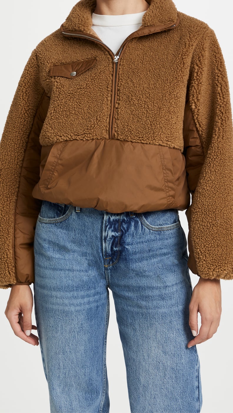 Frame Fleece Mix Pullover Jacket