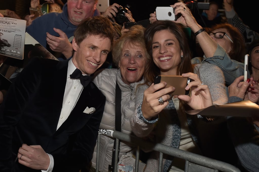 Eddie Redmayne and Hannah Bagshawe at Palm Springs Film Fest