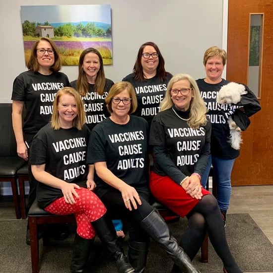 Pediatrician Office Staff Wears Pro-Vaccine Shirts