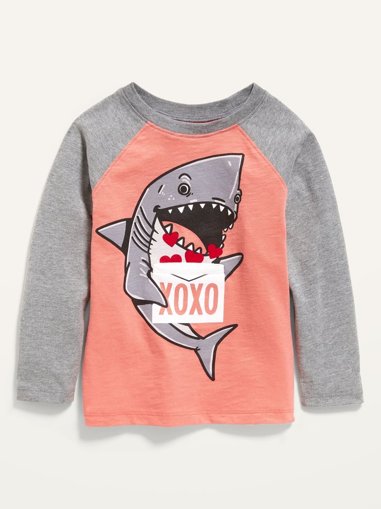 Old Navy Valentine-Graphic Raglan Tee For Toddler Boys