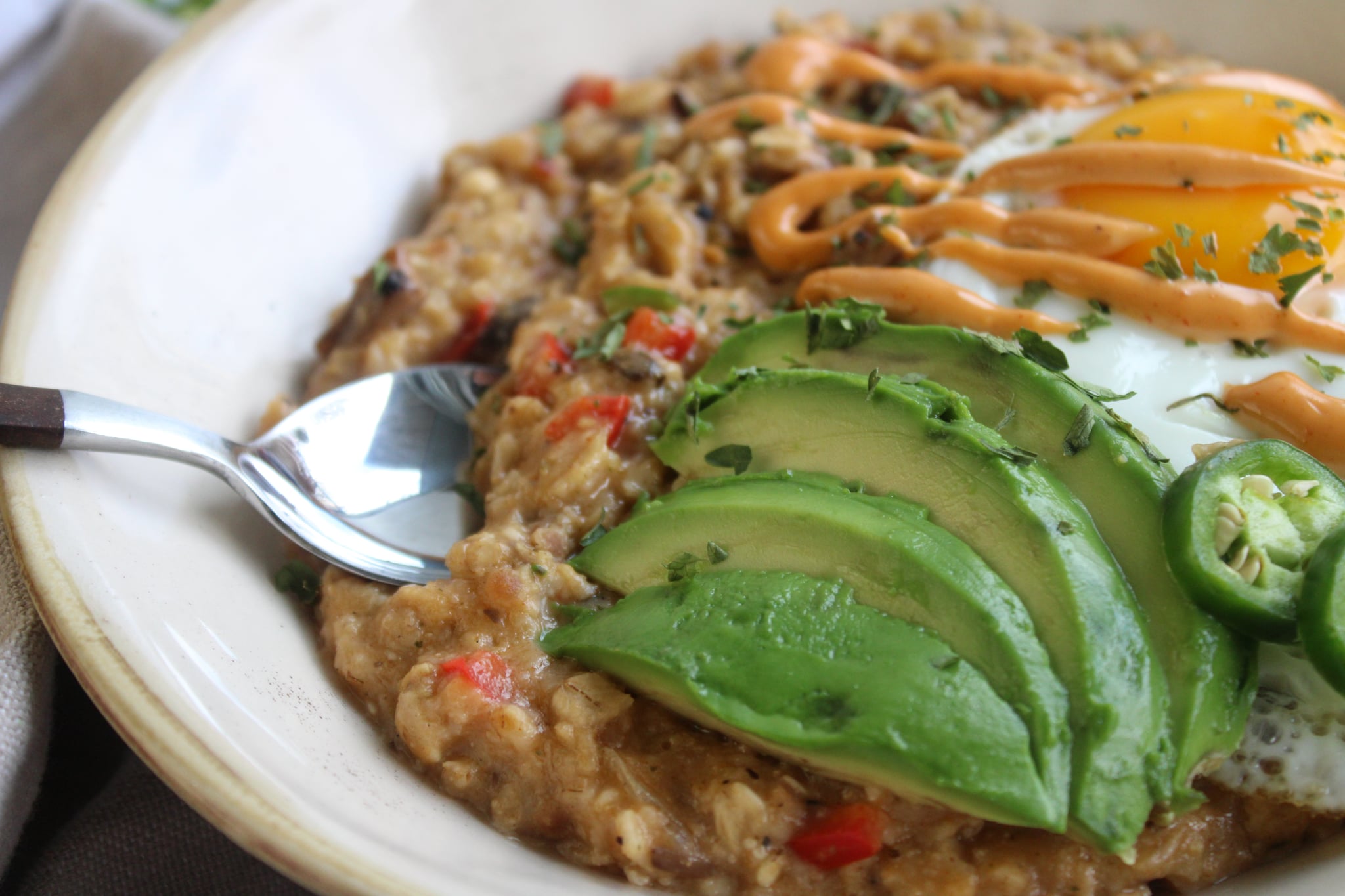 Southwest-Inspired Savory Steel Cut Oatmeal Bowl - Nutrition Happens