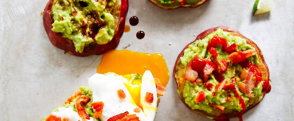Avocado Toast on Sweet Potato Bun