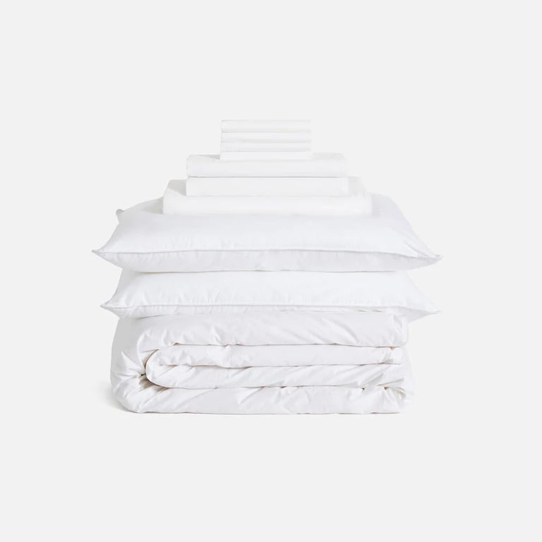 A Bedding Set: Brooklinen Luxe Move-In Bundle