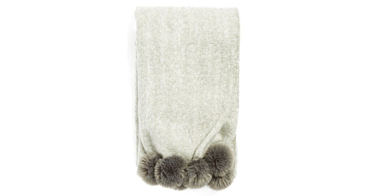 Throw With Pom Poms (78) Cozy Home Products POPSUGAR Home Photo 22