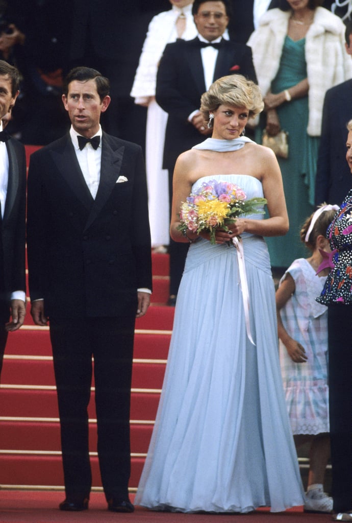 Prince Charles and Princess Diana walked the red carpet together in 1987. Prince Charles and Princess Diana walked the red carpet together in 1987.
