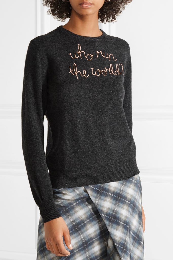 Lingua Franca Who Run the World Cashmere Sweater