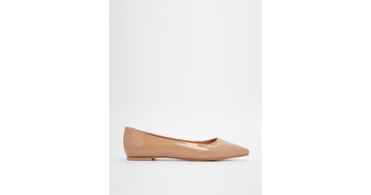 asos nude flats