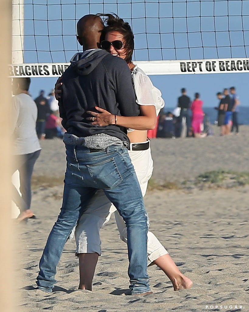 Jamie Foxx and Katie Holmes on the Beach in LA August 2018