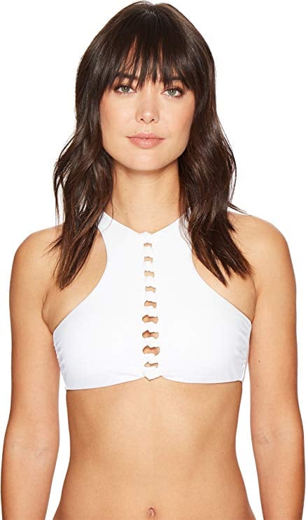 Red Carter High-Neck Top