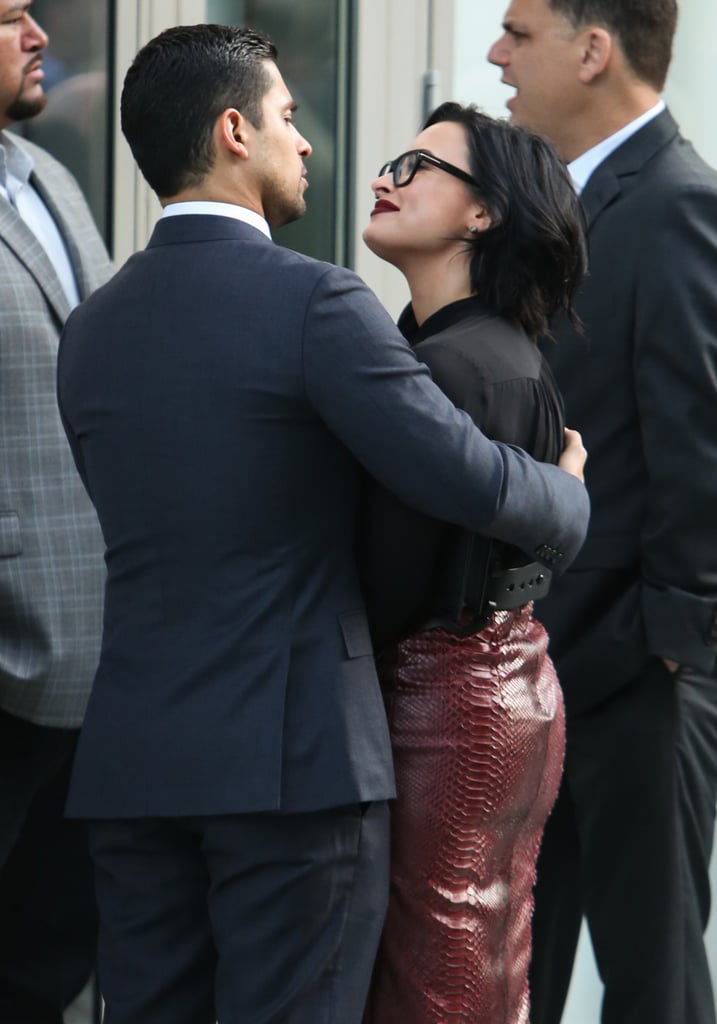 Demi Lovato and Wilmer Valderrama PDA March 2016