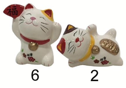 8 Pack of Celebrating and Beckoning Cats ($15)
