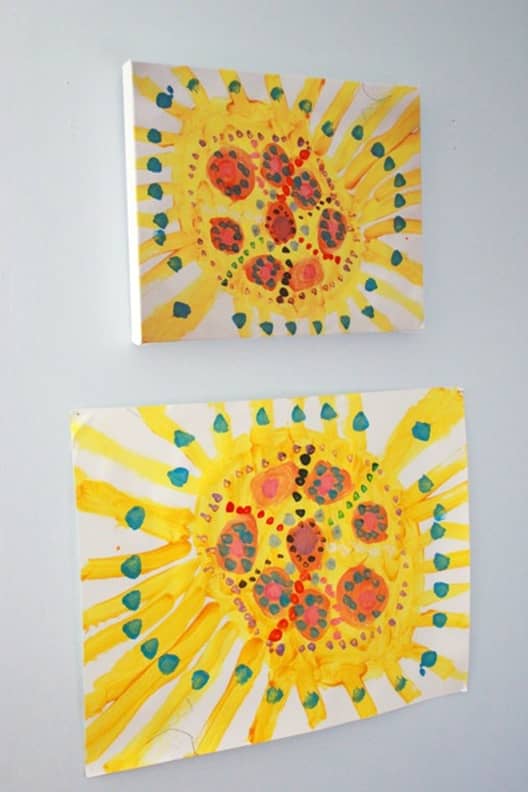 Five Fun Ways to Turn Children's Artwork into Gifts! - Hey, Let's
