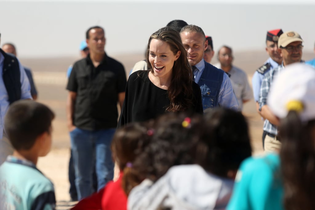 Angelina Jolie Visits a Refugee Camp in Jordan 2016