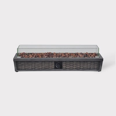 Grand Bay Rectangle Tabletop Fire Pit