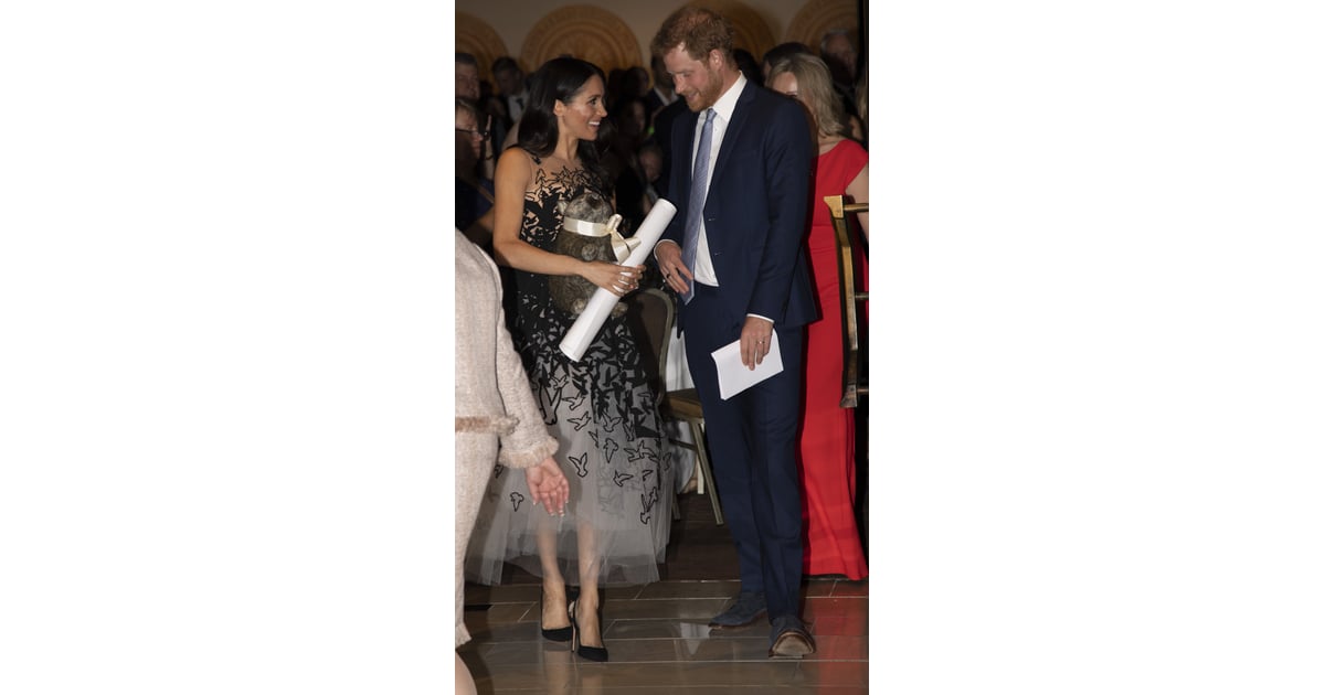 meghan in oscar de la renta