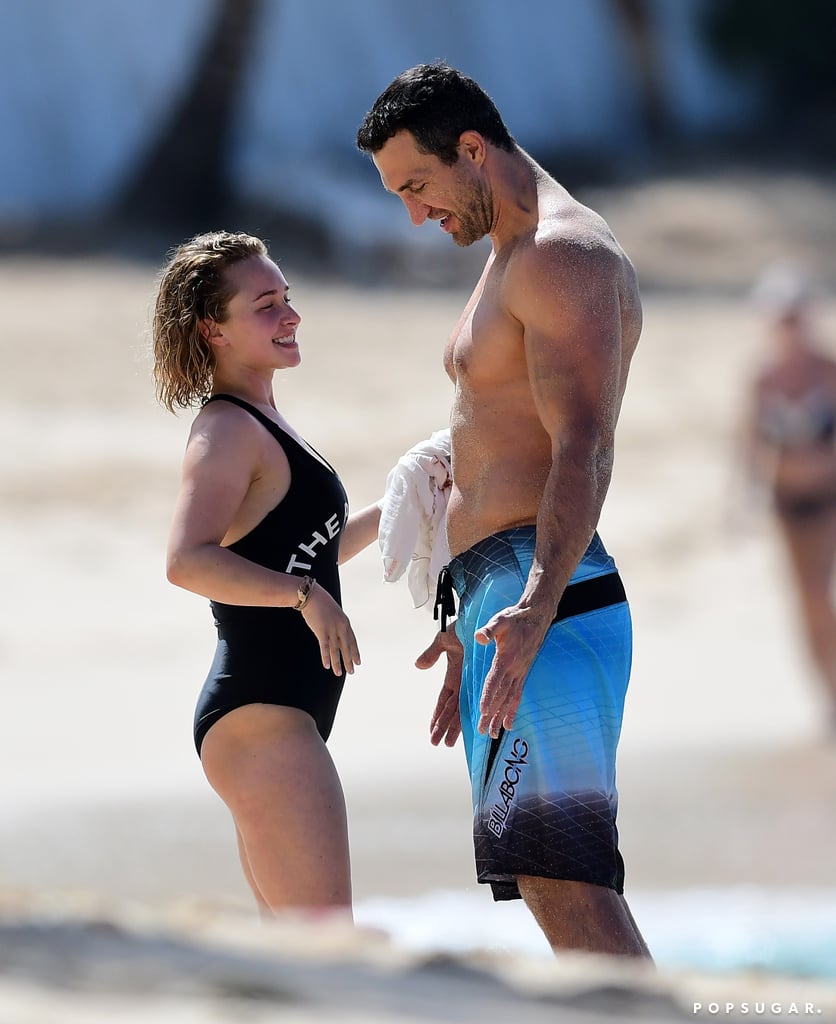 Hayden Panettiere and Wladimir Klitschko Beach PDA Feb. 2018