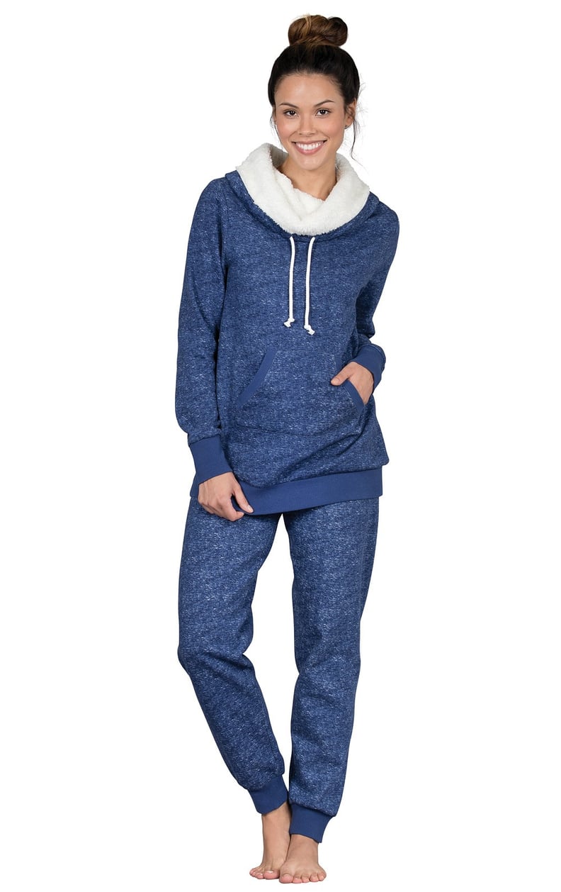 Chalet Shearling Rollneck Pajama Set in Women's Fleece Pajamas, Pajamas  for Women