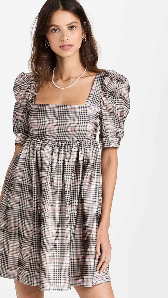 A Standout Piece: En Saison Plaid Organza Mini Dress