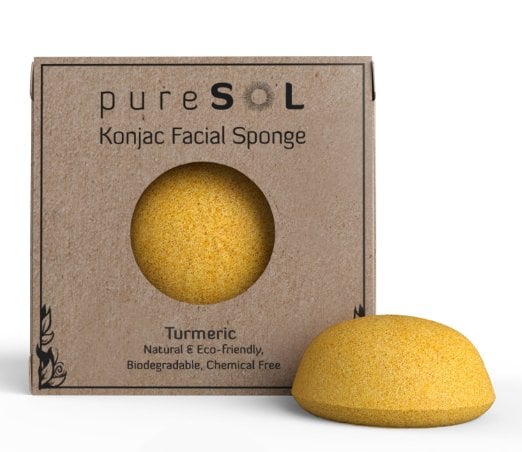 PureSol Konjac Turmeric Facial Sponge