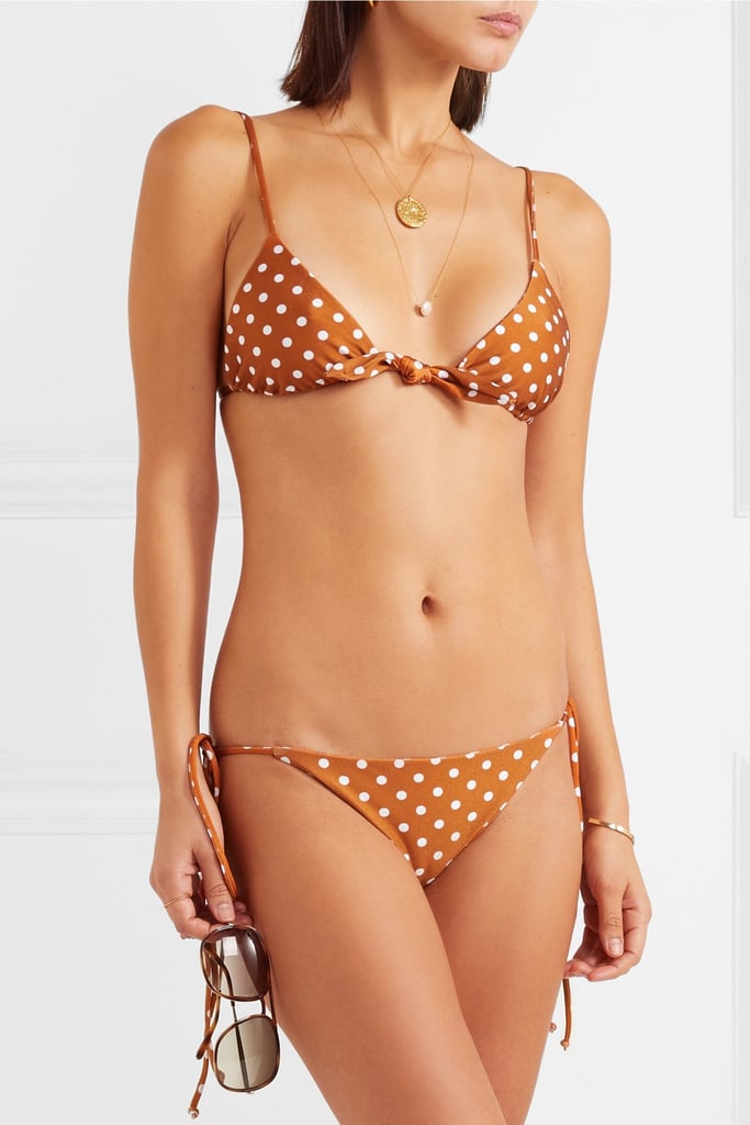 Faithfull the Brand Polka Dot Triangle Bikini