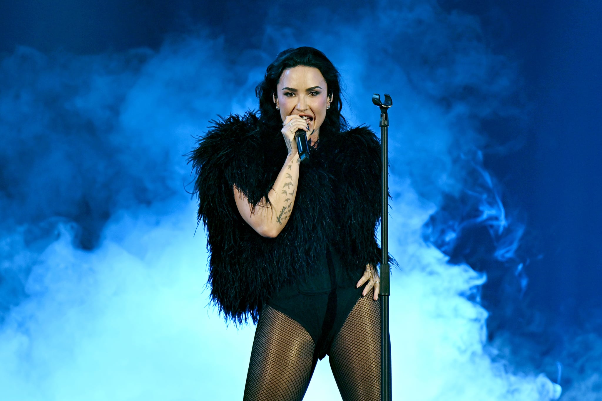 LAS VEGAS, NEVADA - FEBRUARY 12: Demi Lovato performs onstage during TikTok LIVE Fest 2026 at Planet Hollywood Resort & Casino on February 12, 2026 in Las Vegas, Nevada. (Photo by Denise Truscello/Getty Images for TikTok)