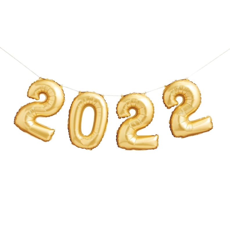 A Golden Statement: Spritz 2022 New Year Mylar Balloon