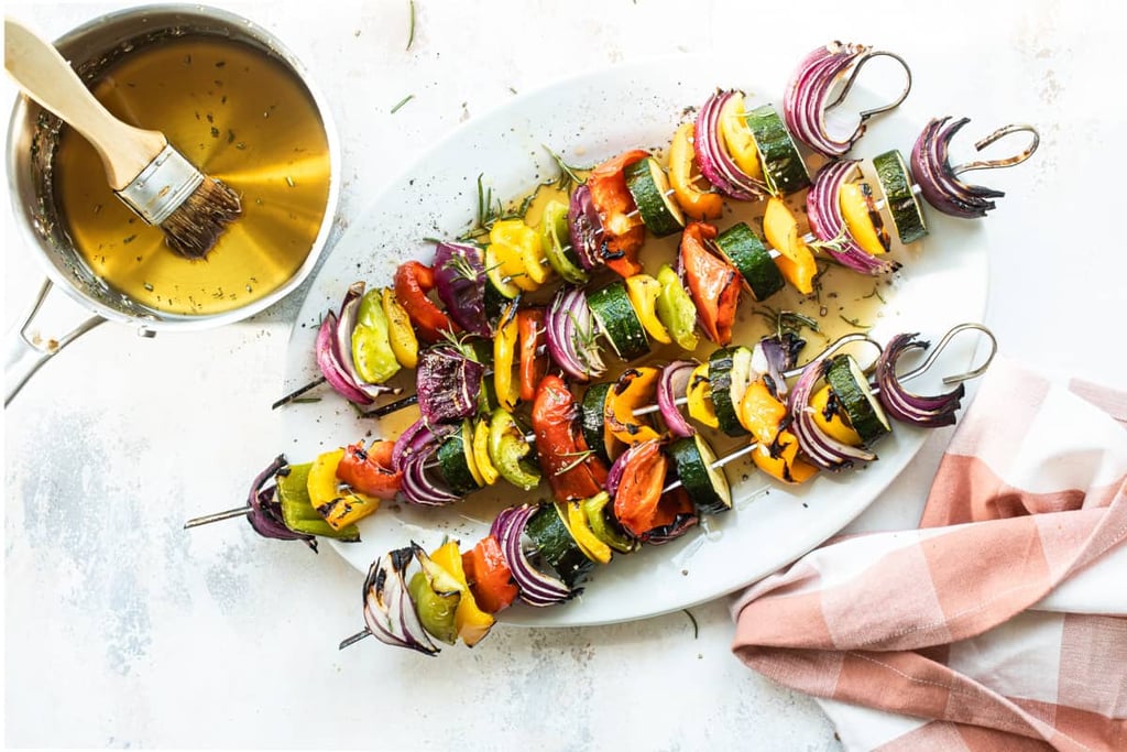 Veggie Kebabs With Maple Rosemary Glaze