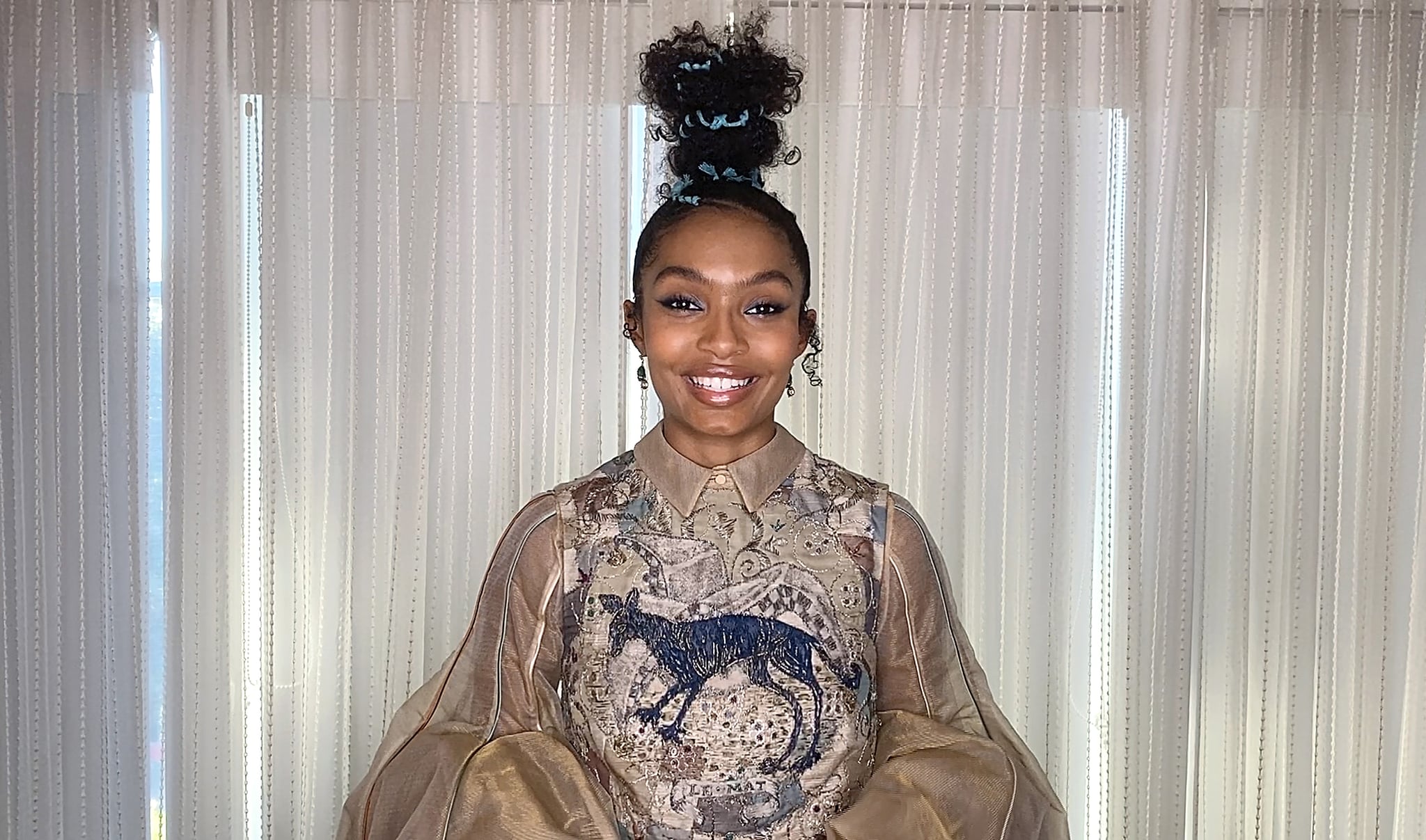 UNSPECIFIED LOCATION – MARCH 7: In this screengrab, Yara Shahidi speaks at the 26th Annual Critics Choice Awards on March 07, 2021. (Photo by Getty Images/Getty Images for the Critics Choice Association)
