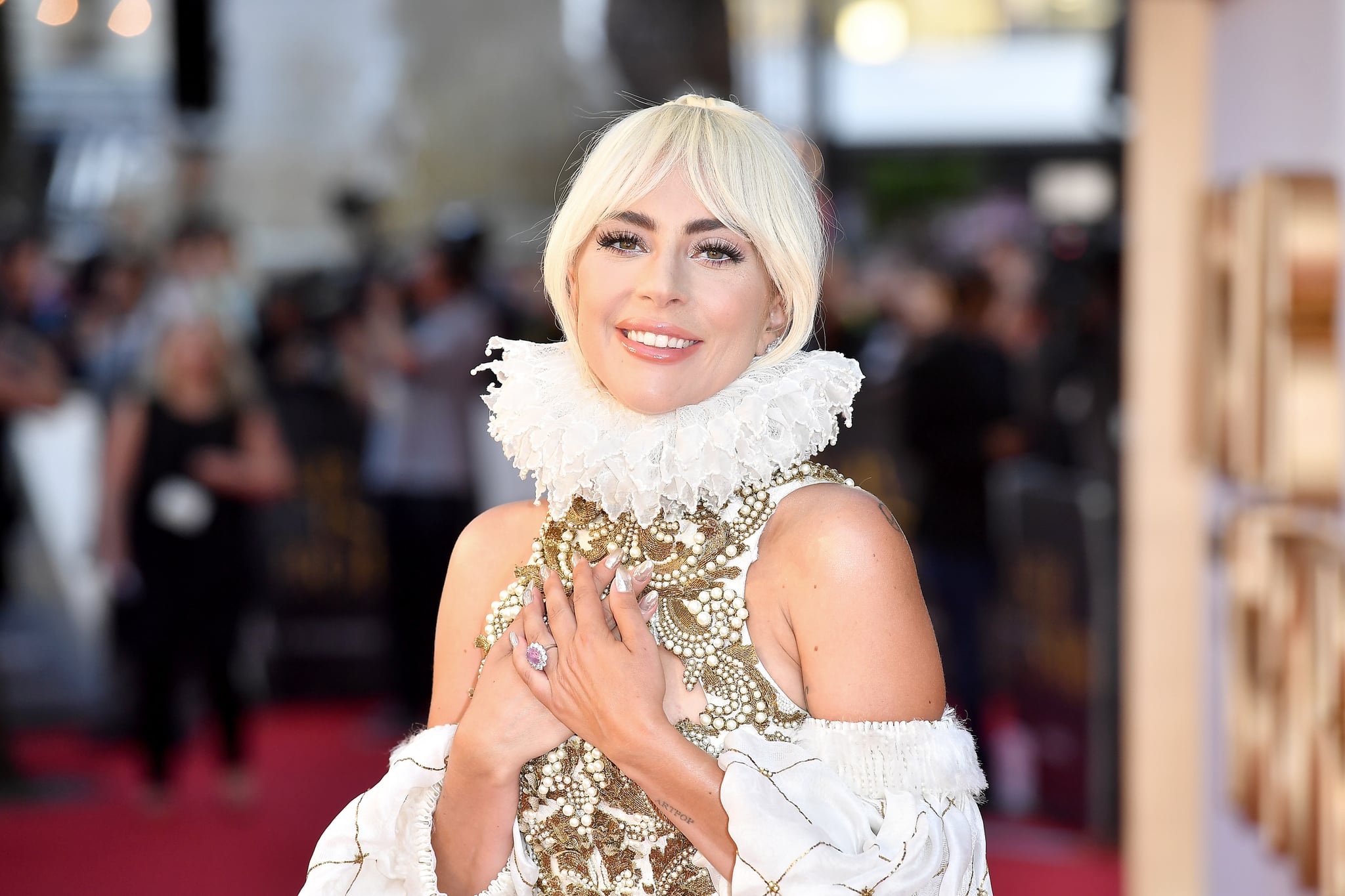 LONDON, ENGLAND - SEPTEMBER 27:  Lady Gaga at 'A Star Is Born' UK Premiere at Vue West End on September 27, 2018 in London, England.  (Photo by Jeff Spicer/Getty Images for Warner Bros)