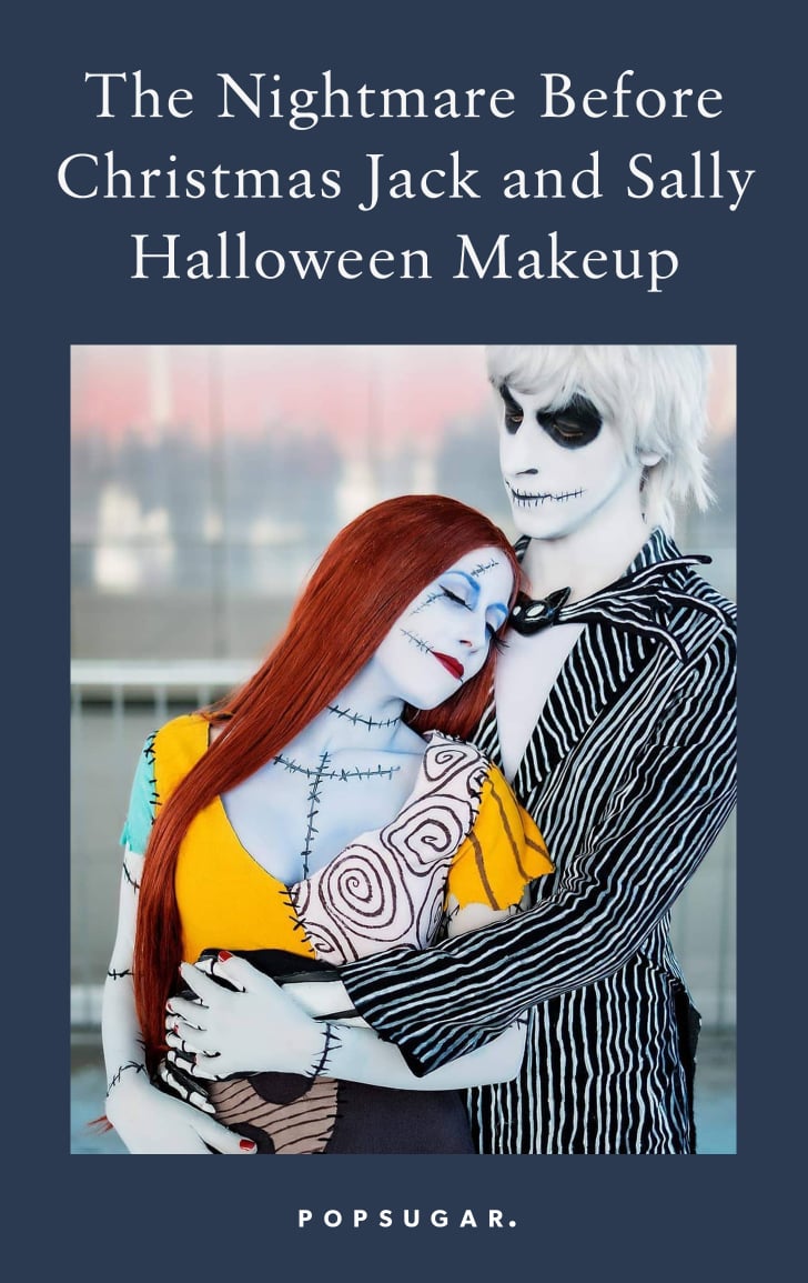 Nightmare Before Christmas Jack and Sally Halloween Makeup