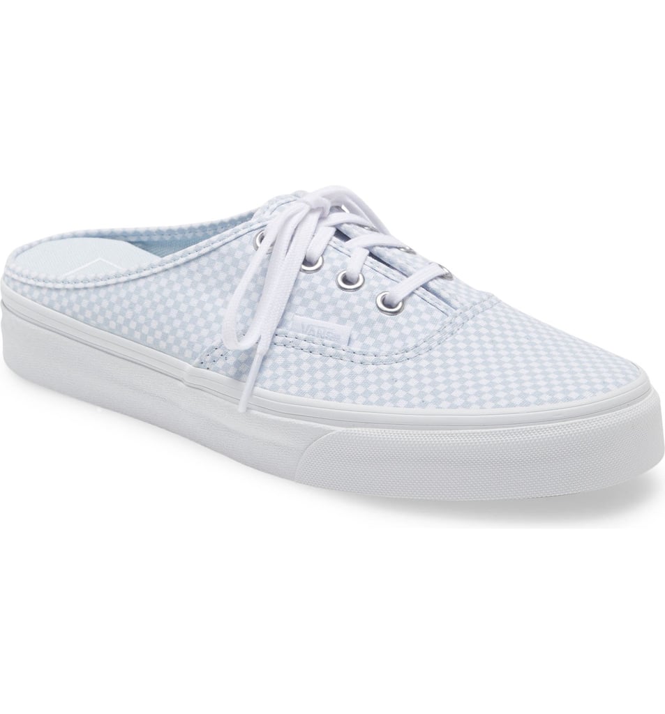 Vans Authentic Mini Checkerboard Mule Sneakers