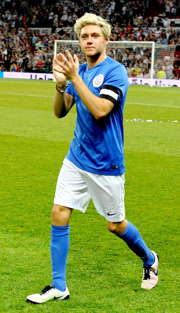 Niall Horan and Louis Tomlinson at Soccer Aid Game June 2016