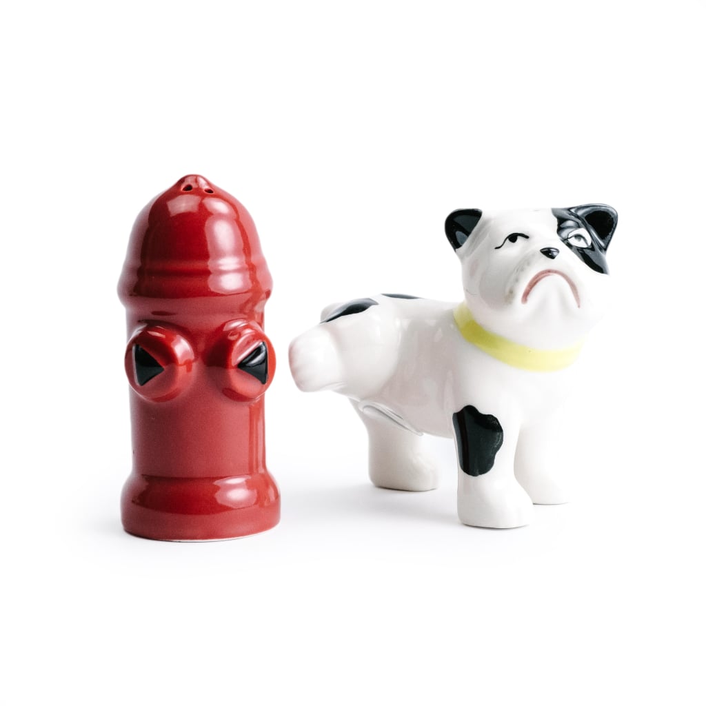 Dog and Hydrant Salt and Pepper Set ($9)