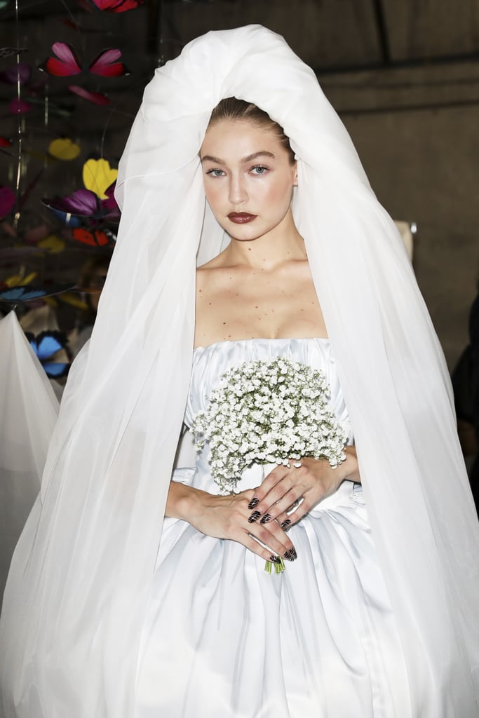 Gigi Hadid Moschino Bride Milan Spring 2019