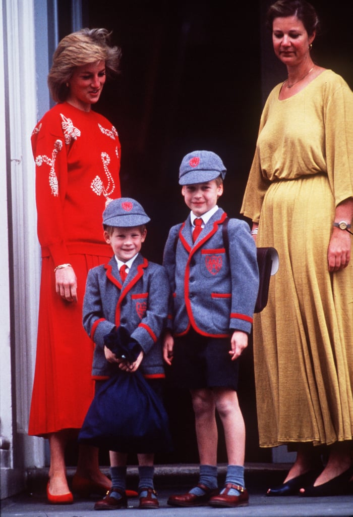 In September 1989, Princess Diana took Prince William and Prince Harry to Wetherby School in London. It was Prince Harry's first day.