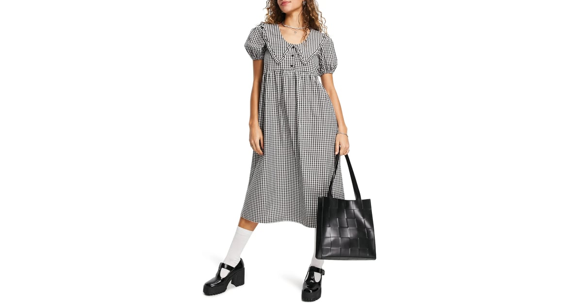 Topshop gingham outlet midi dress