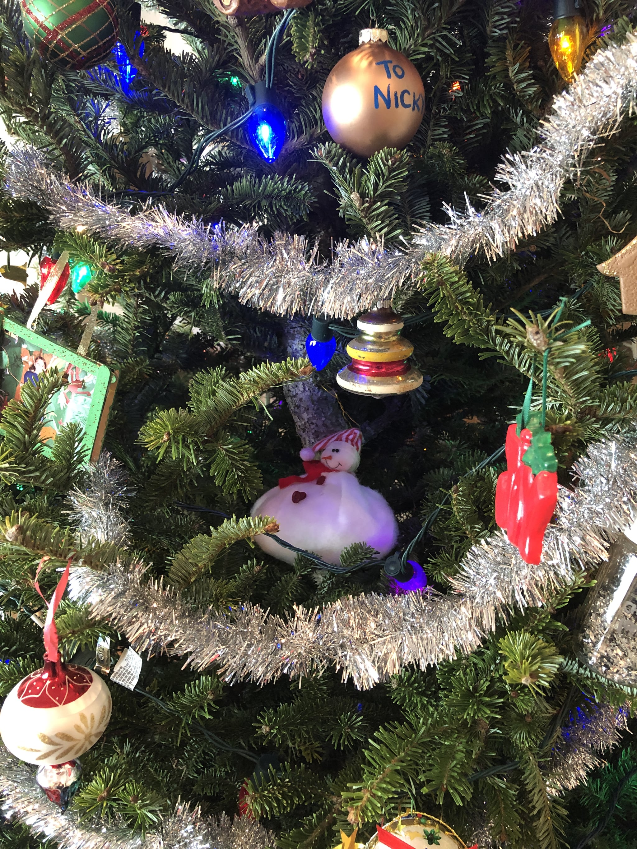 Christmas tree with different ornaments Clearance