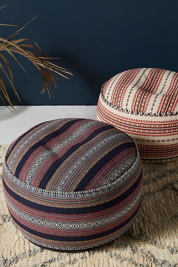 Cheyenne-Striped Pouf