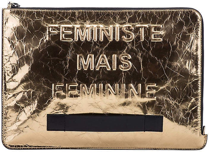 One Kings Lane Vintage Chanel Oversized Gold Clutch