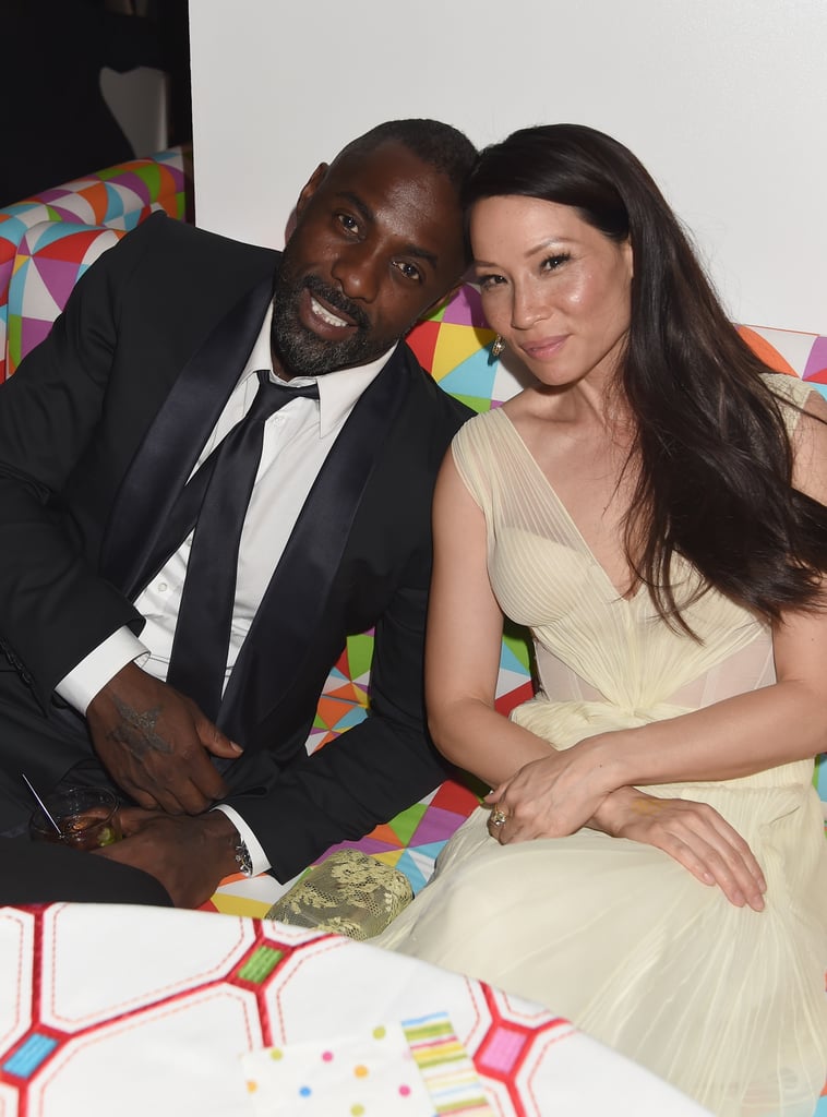 Idris Elba and Lucy Liu relaxed at the HBO party.