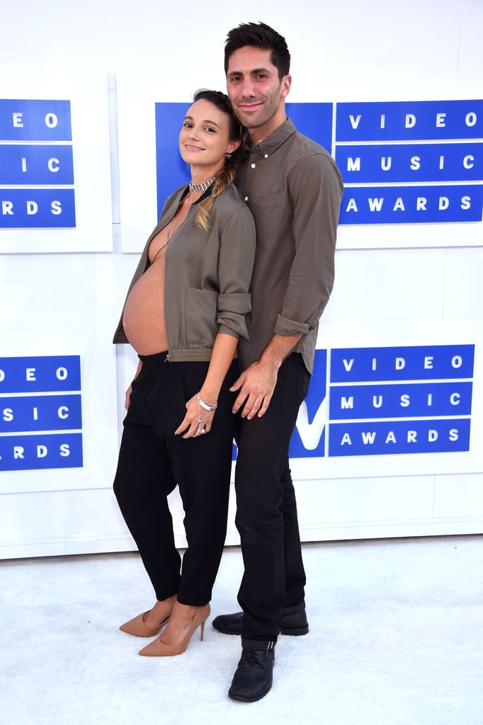 Nev Schulman's Girlfriend's Jacket at the 2016 VMAs