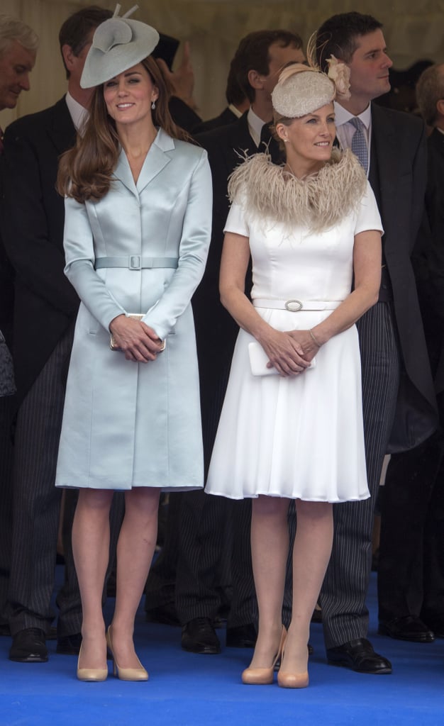 Kate Middleton in a Blue Coat