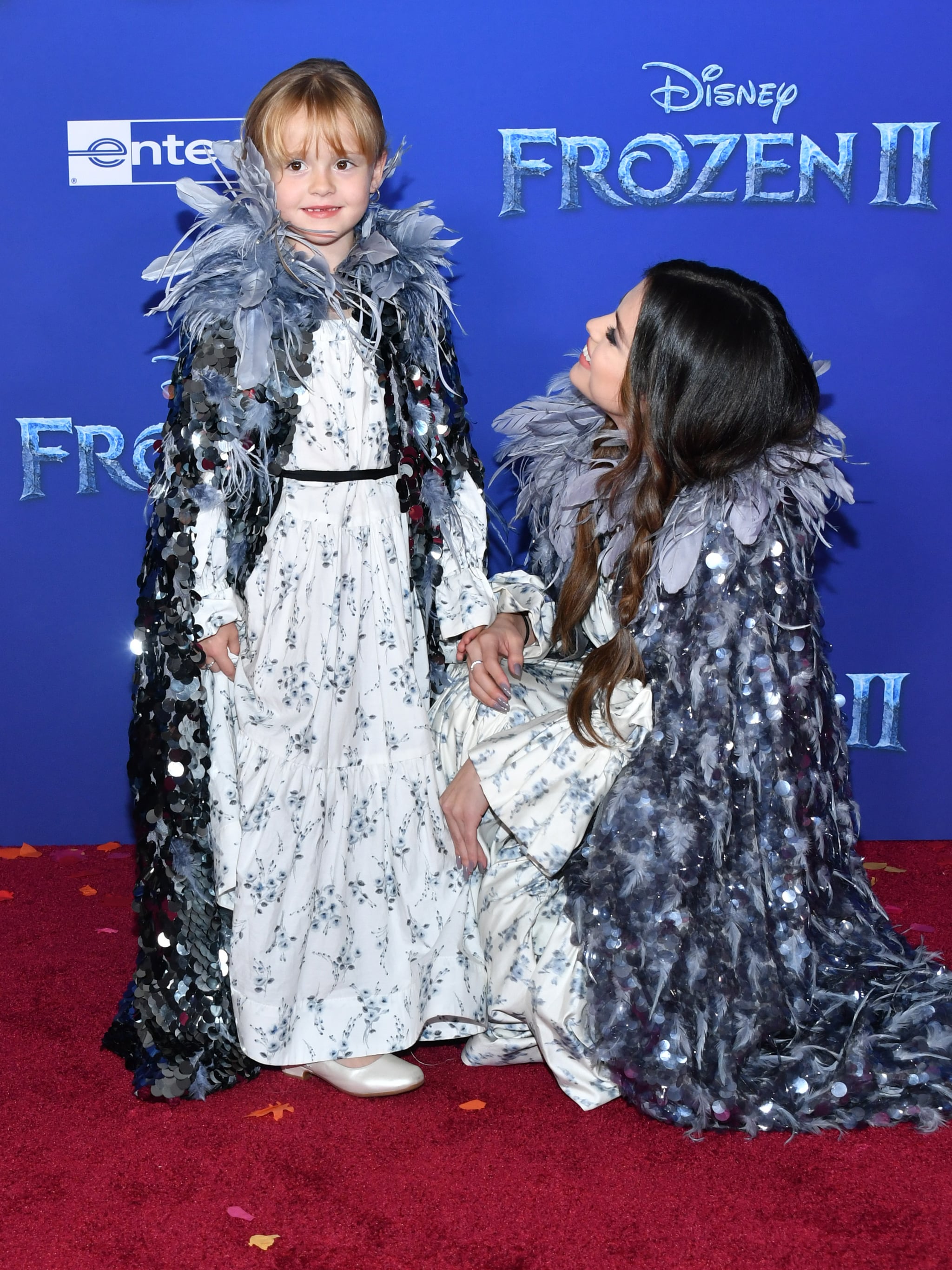 Selena Gomez and Gracie Teefey at the Frozen 2 Premiere | Selena Gomez and  Her Sister Gracie Were Twinning in Marc Jacobs at the Frozen 2 Premiere |  POPSUGAR Fashion Photo 16