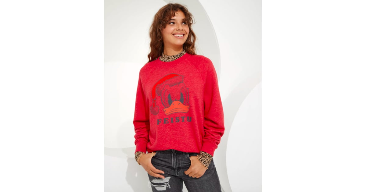 Disney x AE Fleece Crew Neck Sweatshirt 