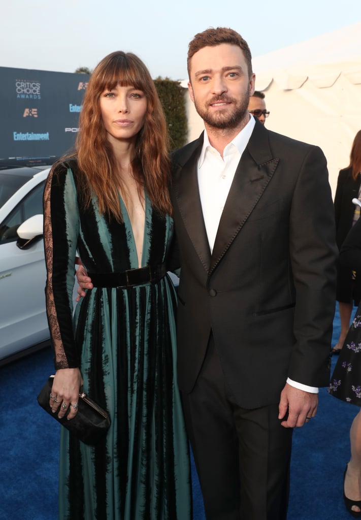 Justin Timberlake and Jessica Biel at 2017 Critics' Choice