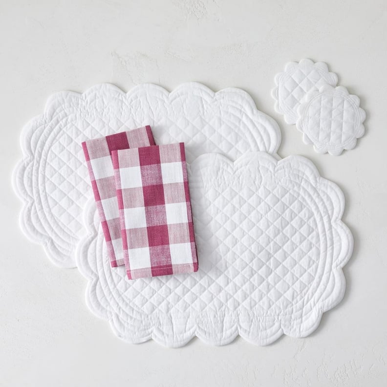 Heather Taylor Home Scalloped Placemats Set